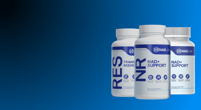 NAD+ Supplement stack - Resveratrol and Nicotinamide Riboside (NR) in Liposomal NR or Powder NR